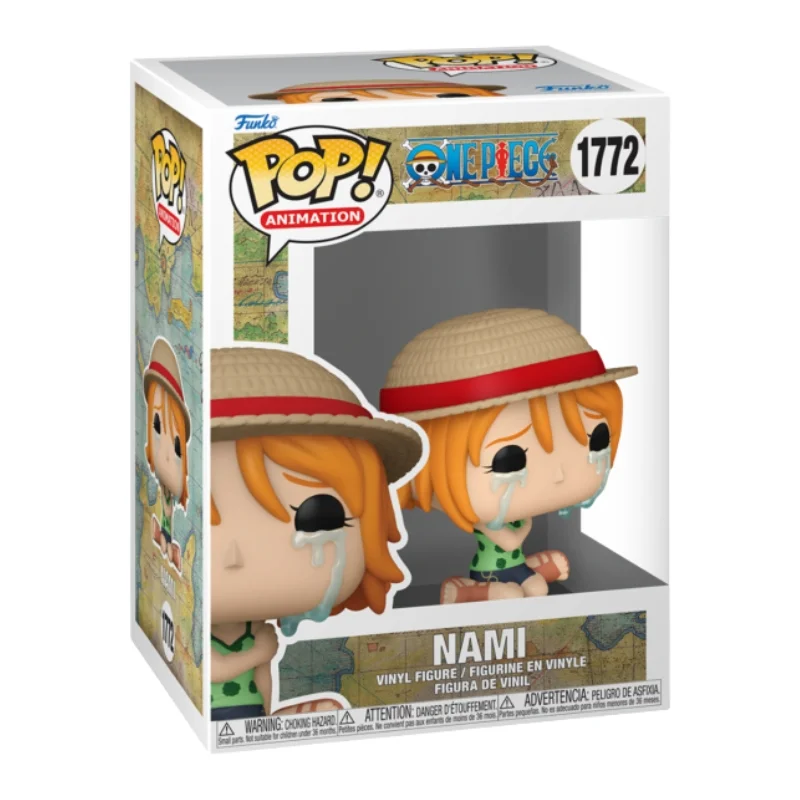Funko Pop Nami 1772 One Piece en su caja con vista lateral de la tienda de figuras coleccionables online spain dreamspop
