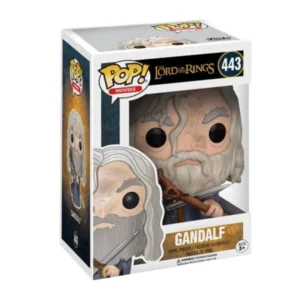 Funko Pop Gandalf 443 El Señor de los Anillos en su caja con vista lateral de la tienda de figuras coleccionables online spain dreampsop especializada en funko pop y youtooz