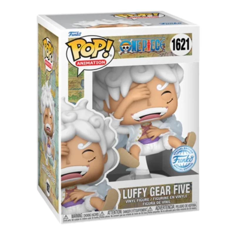 Funko Pop Luffy Gear Five 1621 SE One Piece en su caja con vista lateral de la tienda de figuras coleccionables online spain dreamspop
