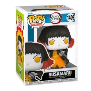 Funko Pop Susamaru 1409 Demon Slayer en su caja con vista lateral de la tienda de figuras coleccionables online spain dreamspop