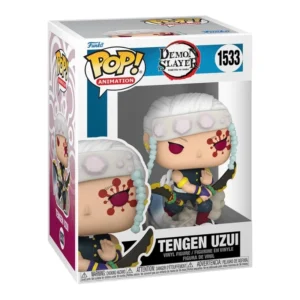 Funko Pop Tengen Uzui 1533 Demon Slayer en su caja con vista lateral de la tienda de figuras coleccionables online spain dreamspop