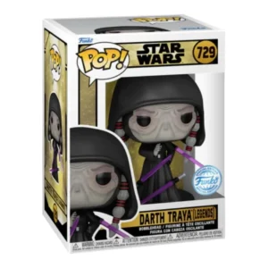 Funko Pop Darth Traya 729 SE Star Wars en su caja original, vista lateral
