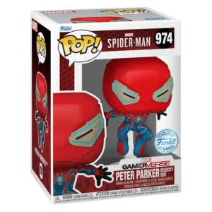 Funko Pop Peter Parker 974 SE Marvel en caja original, vista lateral