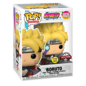 Funko Pop Boruto 1035 SE GITD Naruto en su caja con vista lateral de la tienda de figuras coleccionables online spain dreamspop