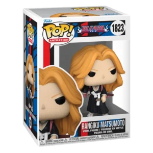 Funko Pop Rangiku Matsumoto 1823 Bleach en su caja con vista lateral de la tienda de funkos online spain dreamspop