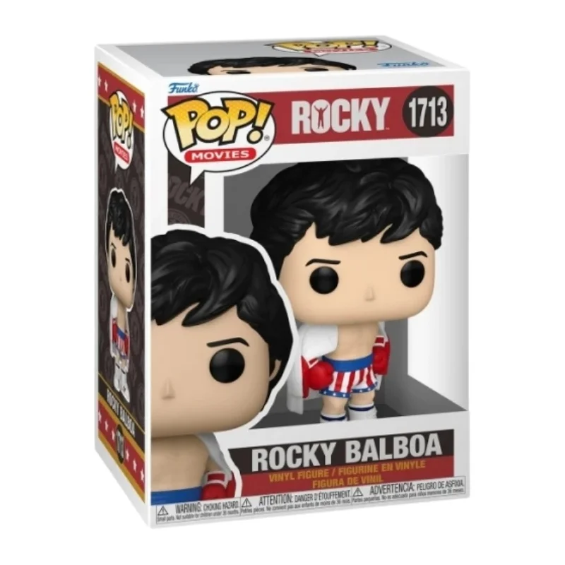 Funko Pop Rocky Balboa 1713 Rocky en su caja con vista lateral de la tienda de figuras coleccionables online spain dreampsop especializada en funko pop y youtooz