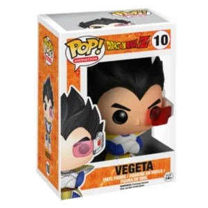 Funko Pop Vegeta 10 Dragon Ball en su caja con vista lateral de la tienda de figuras coleccionables online spain dreamspop