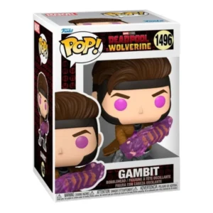 Funko Pop Gambit 1496 Deadpool & Wolverine en su caja original, vista lateral