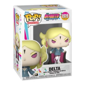 Funko Pop Delta 1919 Boruto en su caja con vista lateral de la tienda de figuras coleccionables online spain dreamspop