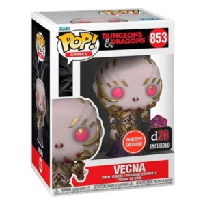 Funko Pop Vecna 853 SE Dungeons & Dragons en su caja original, vista lateral.