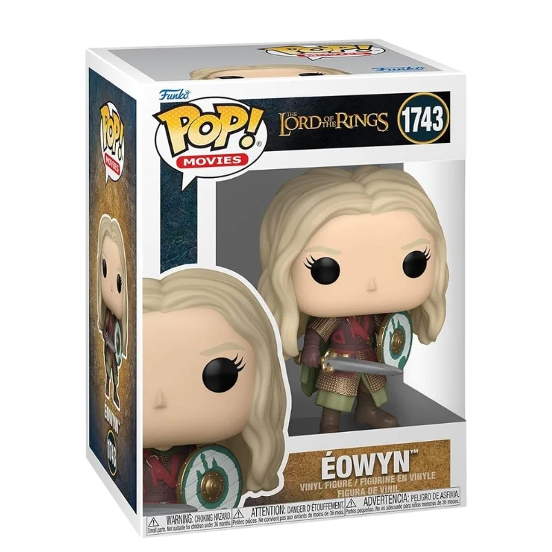 Funko Pop Eowyn 1743 El Señor de los Anillos en su caja con vista lateral de la tienda de figuras coleccionables online spain dreamspop