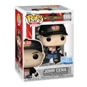 Funko Pop John Cena 186 SE WWE en su caja con vista lateral de la tienda de figuras coleccionables online spain dreampsop especializada en funko pop y youtooz