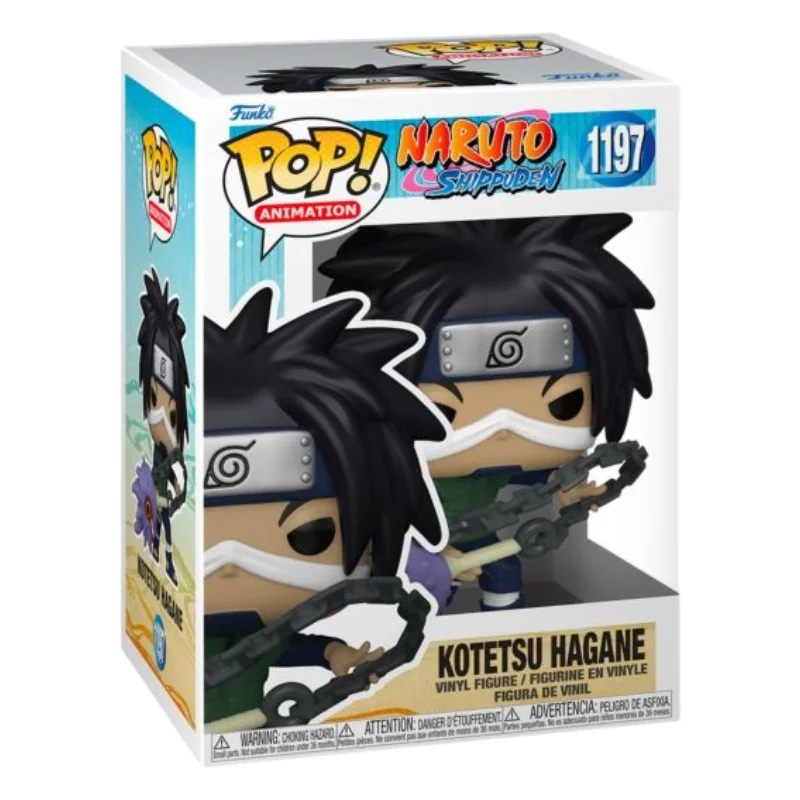 Funko Pop Kotetsu Hagane 1197 Naruto en su caja con vista lateral de la tienda de figuras coleccionables online spain dreamspop