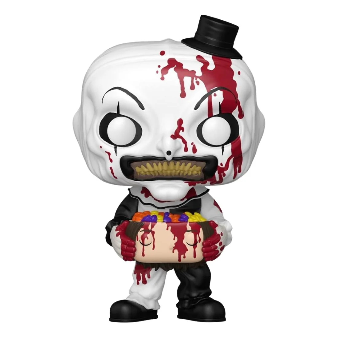 Funko Pop Art The Clown 1796 Terrifier fuera de la caja, vista frontal