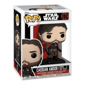Funko Pop Cassian Andor 782 Star Wars en su caja con vista lateral de la tienda de figuras coleccionables online spain dreamspop
