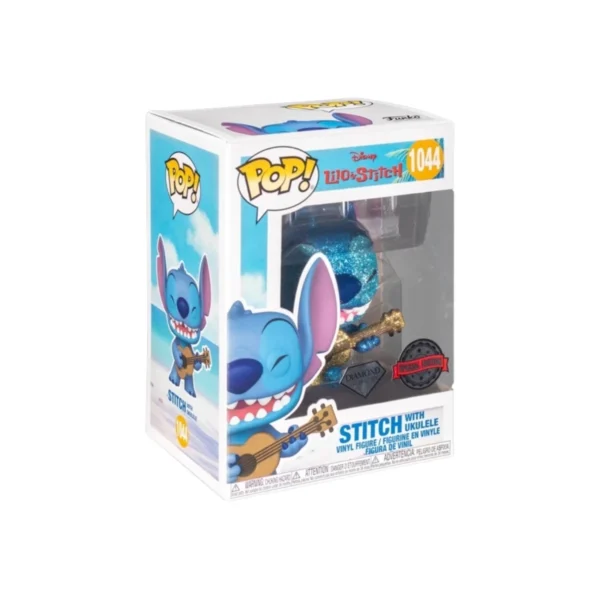 Funko POP! Stitch con Ukelele 1044 (Diamante) (SE) - Lilo & Stitch