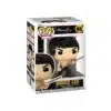 Funko Bruce Lee con palo marron representando una accion de lucha