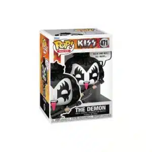 Funko Demon del grupo Rock Kiss sujetando su guitarra