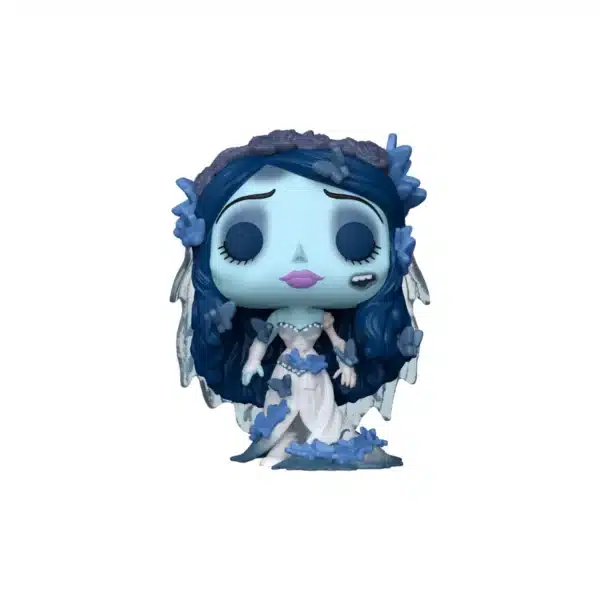 Funko de Emily Butterflies con su peculiar aspecto azul y mordisco en la mejilla