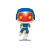 Funko Human Torch de los 4 fantasticos. El hombre fuego aparece con su traje y casco de astronauta.