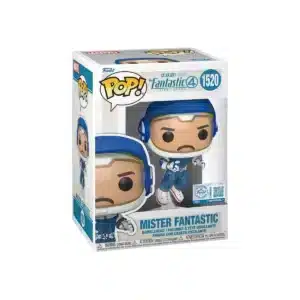 Funko Mister de los 4 fantasticos. Aparece con traje y caso de astronautas