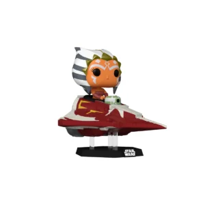 Funko Ashoka con delta pilotando por el espacio