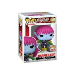 Funko Harpie Lady de Yu Gi Oh. Pelo rosa y alas verdes