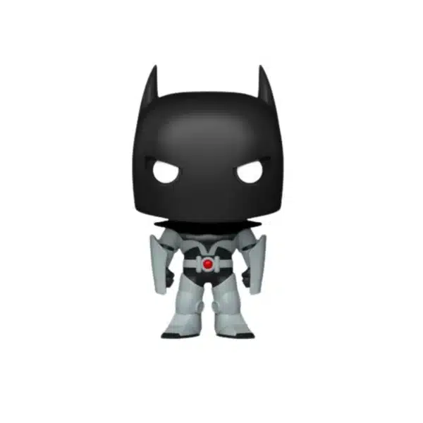 Funko Armored Bruce de DC Comics. Batman con su mascara negra y traje gris