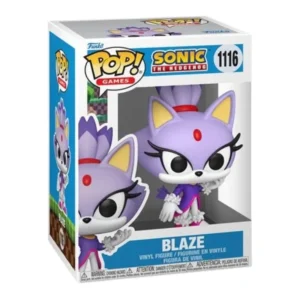 Funko Pop Blaze 1116 Sonic en su caja con vista lateral de la tienda de figuras coleccionables online spain dreampsop especializada en funko pop y youtooz
