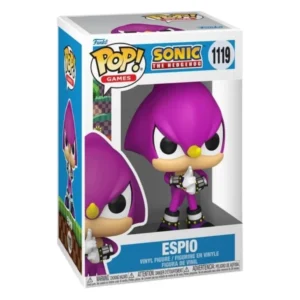 Funko Pop Espio 1119 Sonic en su caja con vista lateral de la tienda de figuras coleccionables online spain dreampsop especializada en funko pop y youtooz