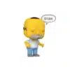 Funko Homer Simpsons de Springfield. Cuerpo amarillo, camiseta blanca y pantalones azules
