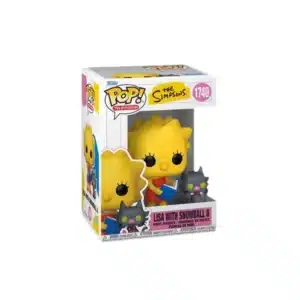 Funko Lisa simpsons con su gato Bola de nieves
