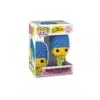 Funko Marge Simpsons con su hija Maggie. Pelo azul y vestido verde