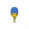 Funko Marge Simpsons con su hija Maggie. Pelo azul y vestido verde