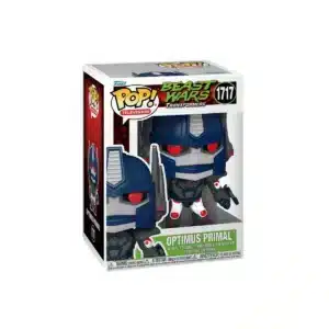 Funko Optimus Primal de Transformer. color azul y ojos rojos