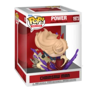 Funko Pop Power 1973 Chainsaw Man en su caja con vista lateral de la tienda de figuras coleccionables online spain dreamspop