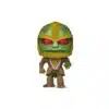Funko Rhinox de Transformers Beast. Pintura verde y ojos rojos