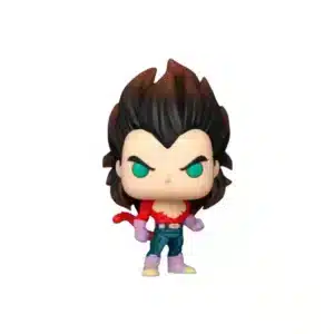 Funko Super Saiyan Vegeta de Dragon Ball Gt con pelo marron, camiseta roja y ojos verde