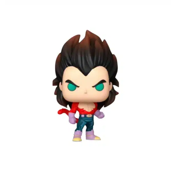 Funko Super Saiyan Vegeta de Dragon Ball Gt con pelo marron, camiseta roja y ojos verde