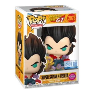 Funko Pop Super Saiyan 4 Vegeta 2078 SE Dragon Ball en su caja con vista lateral de la tienda de figuras coleccionables online spain dreamspop