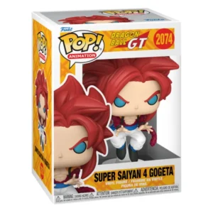 Funko Pop Super Saiyan Gogeta 4 2074 Dragon Ball en su caja con vista lateral de la tienda de figuras coleccionables online spain dreamspop
