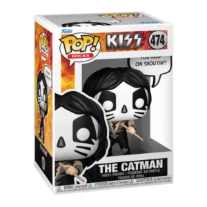 Funko Pop The Catman 474 KISS Rock en su caja con vista lateral de la tienda de figuras coleccionables online spain dreampsop especializada en funko pop y youtooz