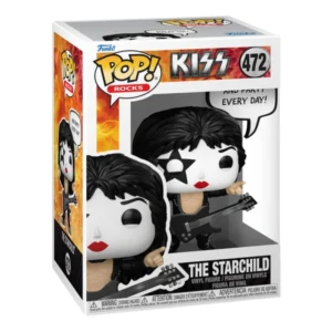 Funko Pop The Starchild 472 KISS Rock en su caja con vista lateral de la tienda de figuras coleccionables online spain dreampsop especializada en funko pop y youtooz