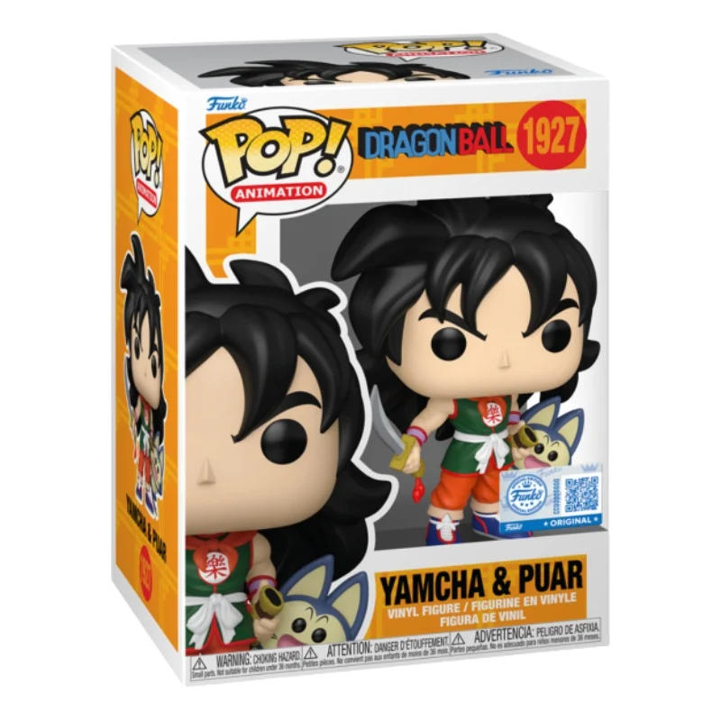 Funko Pop Yamcha y Puar SE 1927 Dragon Ball en su caja con vista lateral de la tienda de figuras coleccionables online spain dreamspop