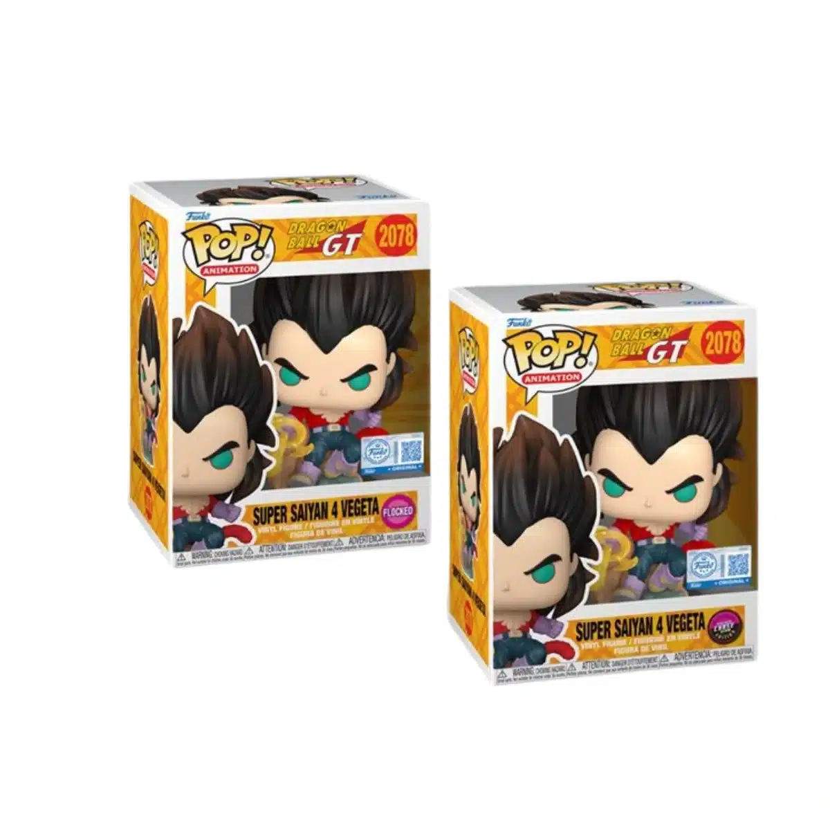 Funko Bundle Super Saiyan Flocked. Vegeta en su mejor versión.
