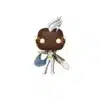 Funko Storm con traje blanco, detalles dorados y melena blanca al viento.