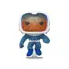 Funko The Thing la roca uno de los personajes de los 4 fantásticos. Con traje azul y casco de astronauta.