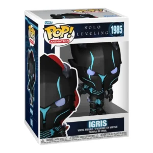 Funko Pop Igris 1985 Solo Leveling en su caja con vista lateral de la tienda de figuras coleccionables online spain dreamspop
