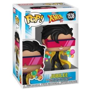 Funko Pop Jubilee X-Men 1536 Marvel en su caja original, vista lateral
