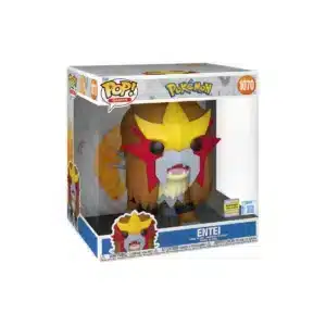 funko pop entei sdcc 2025 pokemon con cara colorida y aspecto de perro